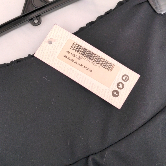 Black Ruffle Ria Skort - Picture 3 of 3